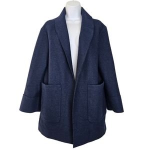 AYR Navy Wool Lover Sweater Jacket